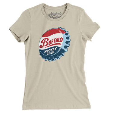 Buffalo Bison Hockey Women's T-Shirt-Allegiant Goods Co. Vintage Sports Apparel