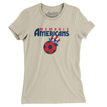 Memphis Americans Soccer Women's T-Shirt-Allegiant Goods Co. Vintage Sports Apparel