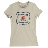 Portland Rosebuds Hockey Women's T-Shirt-Allegiant Goods Co. Vintage Sports Apparel