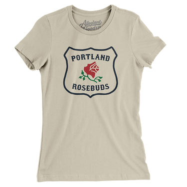 Portland Rosebuds Hockey Women's T-Shirt-Allegiant Goods Co. Vintage Sports Apparel
