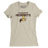 Charlotte Hornets Football Women's T-Shirt-Soft Cream-Allegiant Goods Co. Vintage Sports Apparel