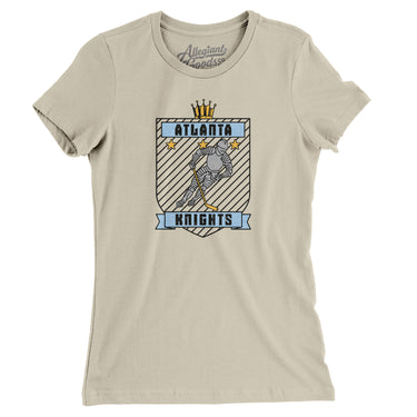 Atlanta Knights Hockey Women's T-Shirt-Allegiant Goods Co. Vintage Sports Apparel
