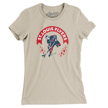 St Louis Flyers Hockey Women's T-Shirt-Allegiant Goods Co. Vintage Sports Apparel