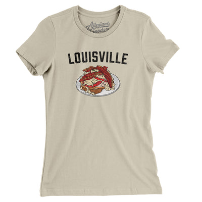 Louisville Hot Brown Women's T-Shirt-Soft Cream-Allegiant Goods Co. Vintage Sports Apparel