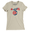 Florida Blazers Football Women's T-Shirt-Soft Cream-Allegiant Goods Co. Vintage Sports Apparel