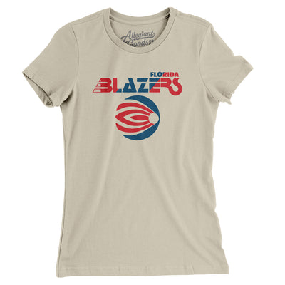 Florida Blazers Football Women's T-Shirt-Soft Cream-Allegiant Goods Co. Vintage Sports Apparel