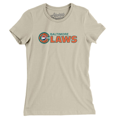Baltimore Claws Basketball Women's T-Shirt-Soft Cream-Allegiant Goods Co. Vintage Sports Apparel