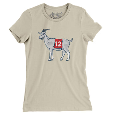 #12 GOAT Women's T-Shirt-Allegiant Goods Co. Vintage Sports Apparel
