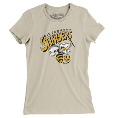 Pittsburgh Stingers Soccer Women's T-Shirt-Allegiant Goods Co. Vintage Sports Apparel