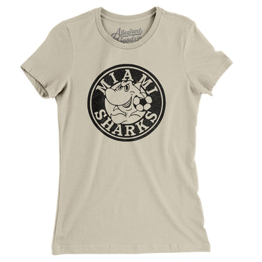 Miami Sharks Soccer Women's T-Shirt-Allegiant Goods Co. Vintage Sports Apparel