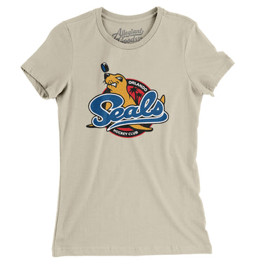 Orlando Seals Hockey Women's T-Shirt-Allegiant Goods Co. Vintage Sports Apparel