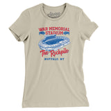 Buffalo War Memorial Stadium Women's T-Shirt-Allegiant Goods Co. Vintage Sports Apparel