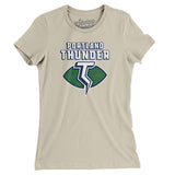 Portland Thunder Football Women's T-Shirt-Allegiant Goods Co. Vintage Sports Apparel