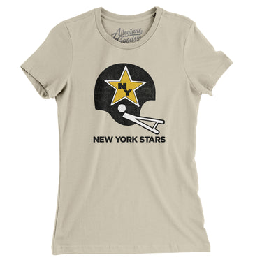 New York Stars Football Women's T-Shirt-Allegiant Goods Co. Vintage Sports Apparel