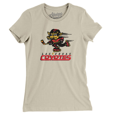 Las Vegas Coyotes Roller Hockey Women's T-Shirt-Soft Cream-Allegiant Goods Co. Vintage Sports Apparel