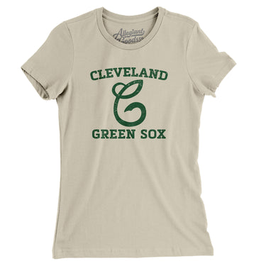 Cleveland Green Sox Baseball Women's T-Shirt-Allegiant Goods Co. Vintage Sports Apparel