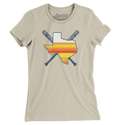 Houston Baseball Women's T-Shirt-Soft Cream-Allegiant Goods Co. Vintage Sports Apparel