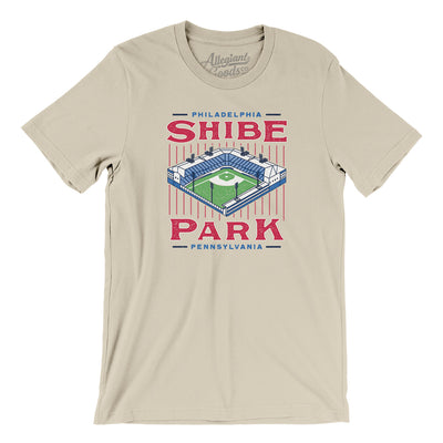 Shibe Park Philadelphia Men/Unisex T-Shirt-Soft Cream-Allegiant Goods Co. Vintage Sports Apparel