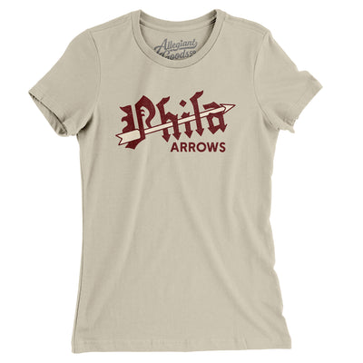 Philadelphia Arrows Hockey Women's T-Shirt-Soft Cream-Allegiant Goods Co. Vintage Sports Apparel