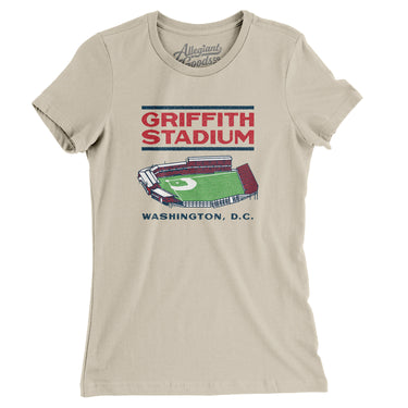 Griffith Stadium Women's T-Shirt-Allegiant Goods Co. Vintage Sports Apparel