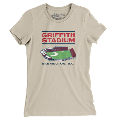Griffith Stadium Women's T-Shirt-Soft Cream-Allegiant Goods Co. Vintage Sports Apparel