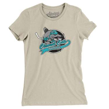 Huntsville Channel Cats Hockey Women's T-Shirt-Allegiant Goods Co. Vintage Sports Apparel