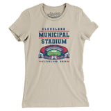 Cleveland Municipal Stadium Women's T-Shirt-Allegiant Goods Co. Vintage Sports Apparel