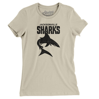 Jacksonville Sharks Football Women's T-Shirt-Allegiant Goods Co. Vintage Sports Apparel