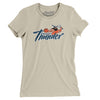 Quad City Thunder Basketball Women's T-Shirt-Soft Cream-Allegiant Goods Co. Vintage Sports Apparel