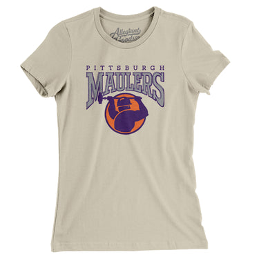 Pittsburgh Maulers Football Women's T-Shirt-Allegiant Goods Co. Vintage Sports Apparel