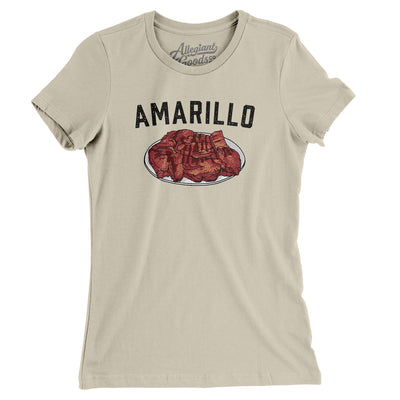Amarillo Steak Women's T-Shirt-Soft Cream-Allegiant Goods Co. Vintage Sports Apparel
