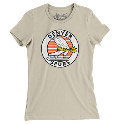 Denver Spurs Hockey Women's T-Shirt-Soft Cream-Allegiant Goods Co. Vintage Sports Apparel