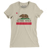 California State Flag Women's T-Shirt-Soft Cream-Allegiant Goods Co. Vintage Sports Apparel