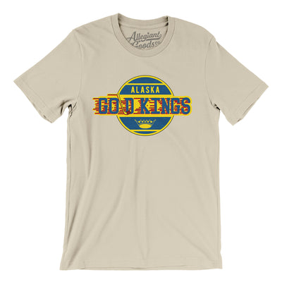 Alaska Gold Kings Hockey Men/Unisex T-Shirt-Soft Cream-Allegiant Goods Co. Vintage Sports Apparel
