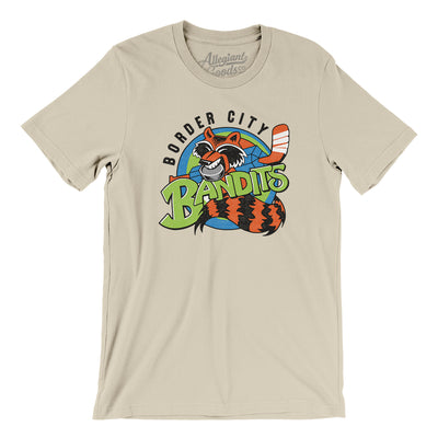 Border City Bandits Hockey Men/Unisex T-Shirt-Soft Cream-Allegiant Goods Co. Vintage Sports Apparel