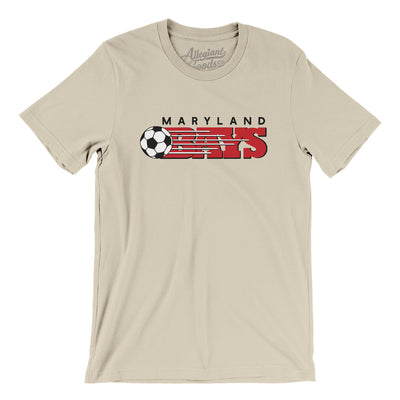 Maryland Bays Soccer Men/Unisex T-Shirt-Soft Cream-Allegiant Goods Co. Vintage Sports Apparel