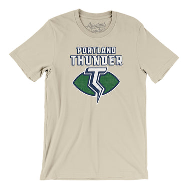 Portland Thunder Football Men/Unisex T-Shirt-Allegiant Goods Co. Vintage Sports Apparel