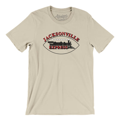 Jacksonville Express Football Men/Unisex T-Shirt-Soft Cream-Allegiant Goods Co. Vintage Sports Apparel