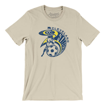 Cleveland Force Soccer Men/Unisex T-Shirt-Soft Cream-Allegiant Goods Co. Vintage Sports Apparel