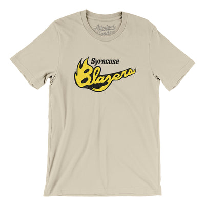 Syracuse Blazers Hockey Men/Unisex T-Shirt-Soft Cream-Allegiant Goods Co. Vintage Sports Apparel