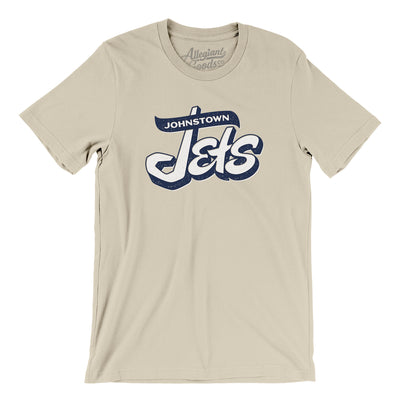 Johnstown Jets Hockey Men/Unisex T-Shirt-Soft Cream-Allegiant Goods Co. Vintage Sports Apparel