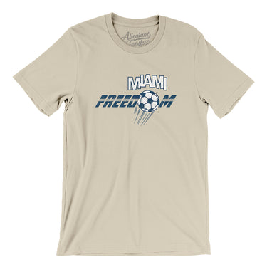 Miami Freedom Soccer Men/Unisex T-Shirt-Allegiant Goods Co. Vintage Sports Apparel
