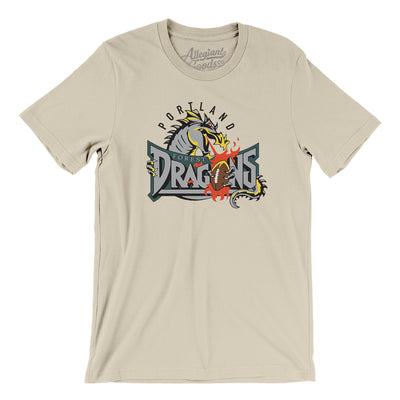 Portland Forest Dragons Arena Football Men/Unisex T-Shirt-Soft Cream-Allegiant Goods Co. Vintage Sports Apparel