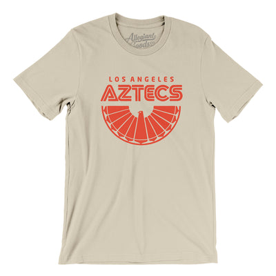 Los Angeles Aztecs Soccer Men/Unisex T-Shirt-Soft Cream-Allegiant Goods Co. Vintage Sports Apparel