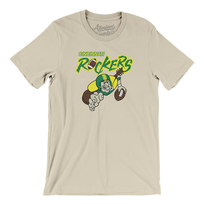 Cincinnati Rockers Arena Football Men/Unisex T-Shirt-Soft Cream-Allegiant Goods Co. Vintage Sports Apparel