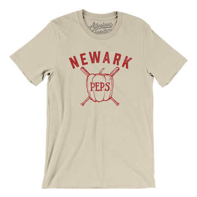 Newark Peps Baseball Men/Unisex T-Shirt-Soft Cream-Allegiant Goods Co. Vintage Sports Apparel