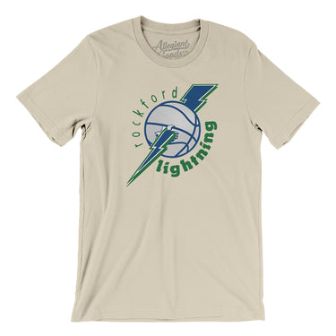 Rockford Lightning Basketball Men/Unisex T-Shirt-Allegiant Goods Co. Vintage Sports Apparel