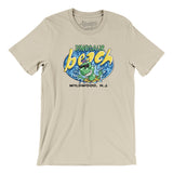 Dinosaur Beach Amusement Park Men/Unisex T-Shirt-Allegiant Goods Co. Vintage Sports Apparel