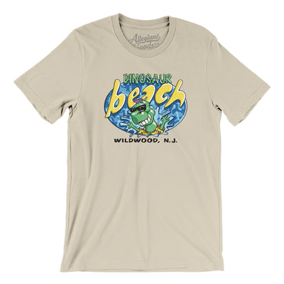 Dinosaur Beach Amusement Park Men/Unisex T-Shirt-Soft Cream-Allegiant Goods Co. Vintage Sports Apparel