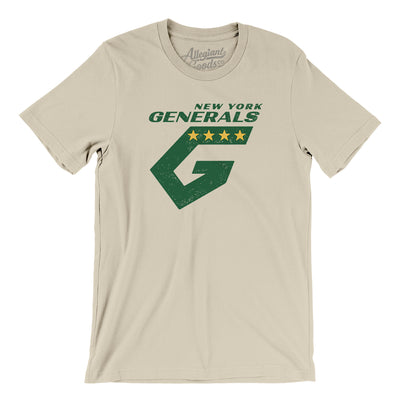 New York Generals Soccer Men/Unisex T-Shirt-Soft Cream-Allegiant Goods Co. Vintage Sports Apparel